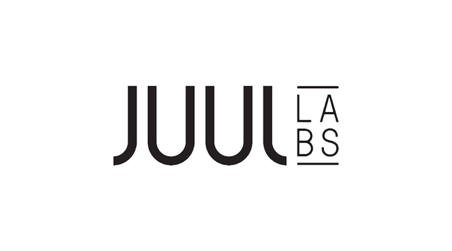 Juul Labs logo that describes Vela partnership with JUUL products.
